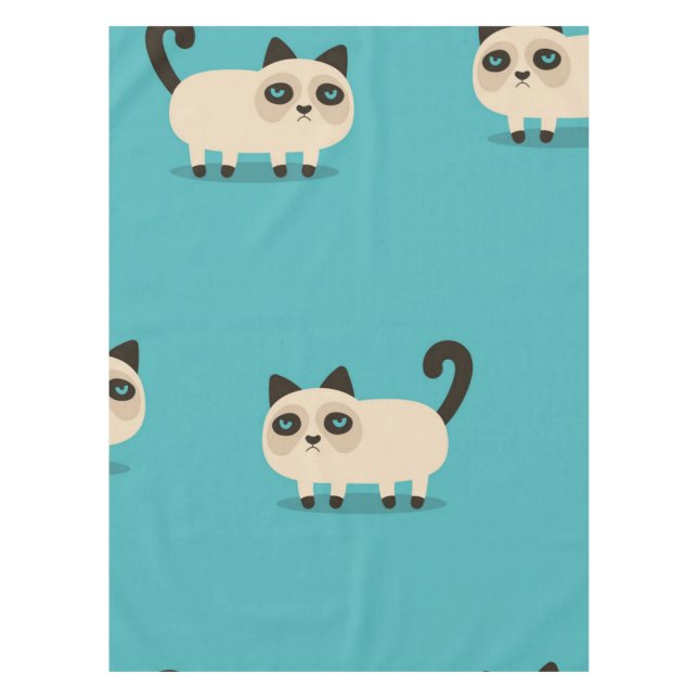 Katzenmuster Tischdecke (Vorderseite)