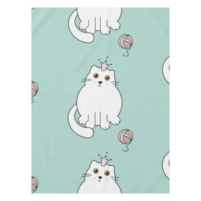 Katzenmuster Tischdecke (Vorderseite)