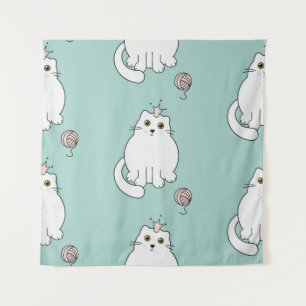 Katzenmuster Wandteppich