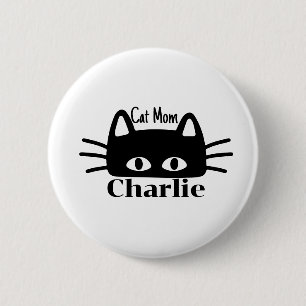 Katzenmutter benutzerdefinierter Katzenname Button