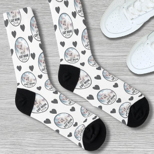 Katzenmutter Benutzerdefiniertes Foto Socken
