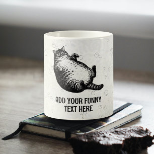 Katzenmutter bin ich, aber nur Haut und Knochen fü Kaffeetasse