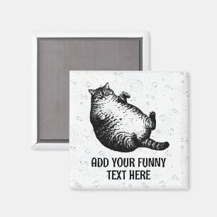 Katzenmutter bin ich, aber nur Haut und Knochen fü Magnet