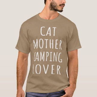 Katzenmutter-Camping-Liebhaber I Junge T-Shirt