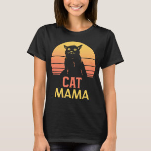 Katzenmutter Cat Mama Vintage Achtziger Jahre Sti T-Shirt