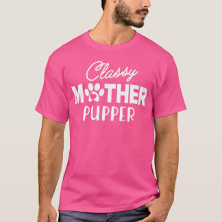 Katzenmutter Classy Mutter Pupper Junge 70er Famil T-Shirt