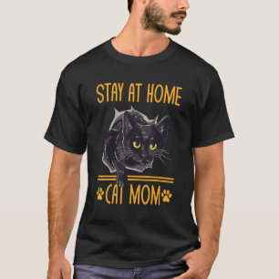 Katzenmutter, die zu Hause bleibt, schöne Katze, s T-Shirt