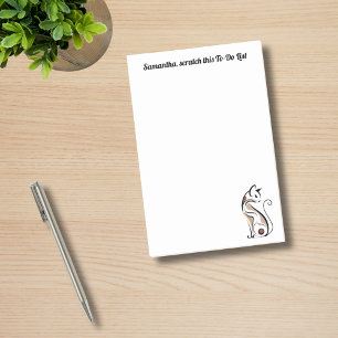 Katzenmutter Elegant Modern Lustig Cute Personalis Post-it Klebezettel
