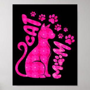 Katzenmutter frohen Muttertag für Katzenliebhaber Poster