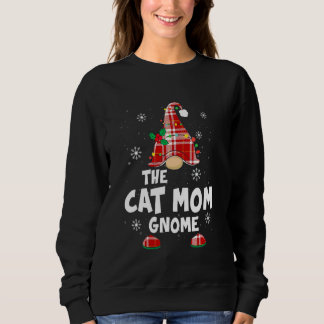 Katzenmutter Gnom Buffalo Kariert passende Familie Sweatshirt
