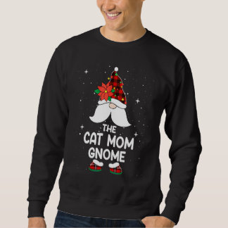 Katzenmutter Gnom Buffalo Kariert passende Familie Sweatshirt