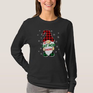 Katzenmutter Gnom Buffalo Kariert passende Familie T-Shirt