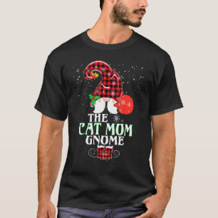 Katzenmutter Gnom Buffalo Plaid passende Familien  T-Shirt