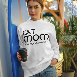 Katzenmutter Haustierliebhaber Lustiger Spruch Süß Sweatshirt