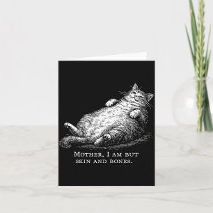 Katzenmutter, ich bin aber Haut und Knochen für Fr Karte