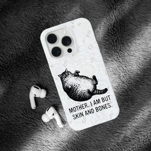 Katzenmutter, ich bin aber nur Haut und Knochen fü iPhone 15 Pro Hülle
