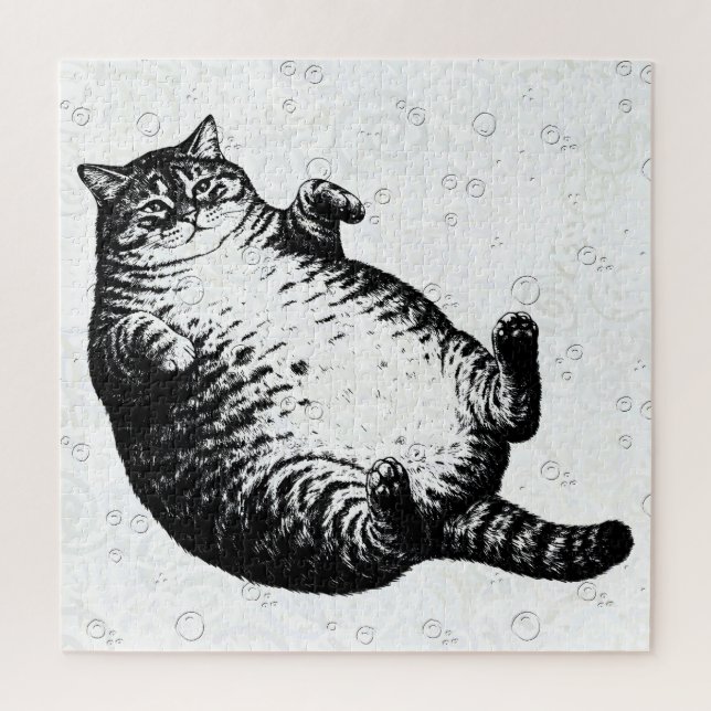 Katzenmutter, ich bin aber nur Haut und Knochen fü Puzzle (Vertikal)