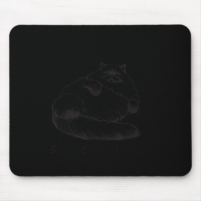 Katzenmutter, ich bin aber nur Haut und Knochen  Mousepad (Vorne)
