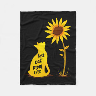 Katzenmutter jemals Sonnenblume Kätzchen Haustierl Fleecedecke