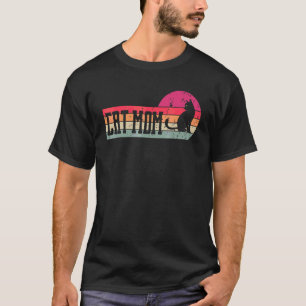 Katzenmutter Katze im Vintage-Stil T-Shirt