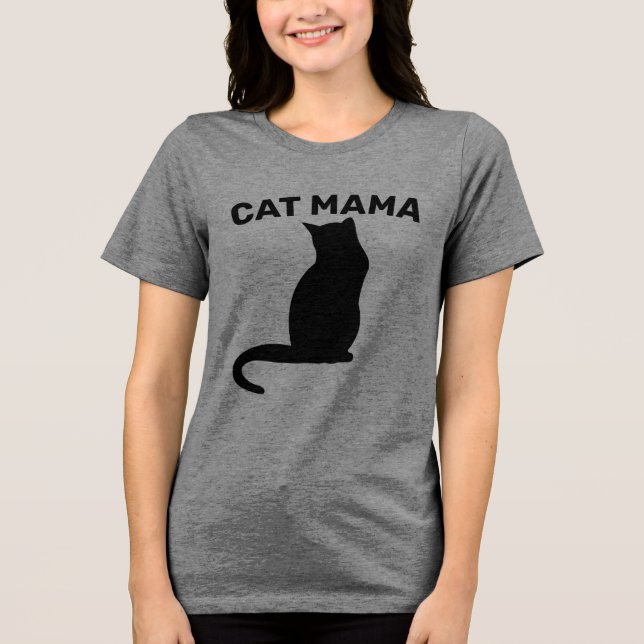 KATZENMUTTER (KATZE MAMA) Damen T-Shirts (Vorderseite)