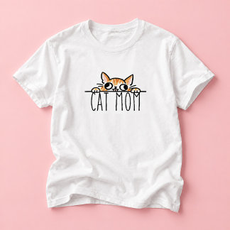 Katzenmutter Katzenliebhaber Illustration T-Shirt
