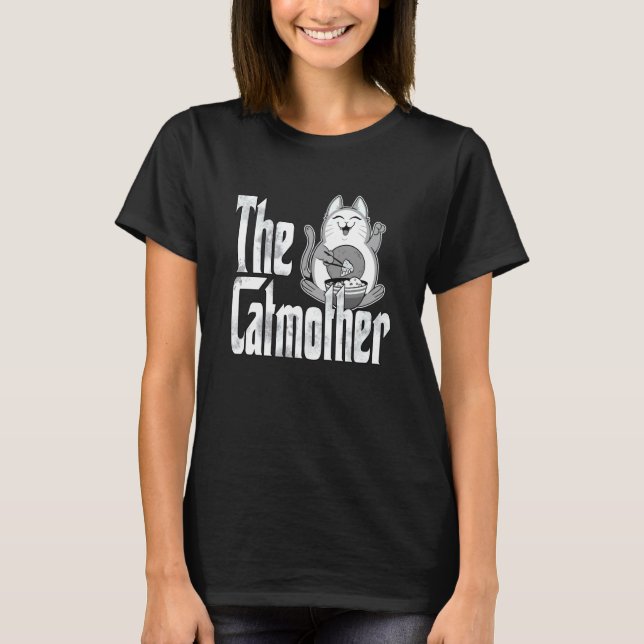 Katzenmutter Katzenmama Futter Katzenmutter Katzen T-Shirt (Vorderseite)