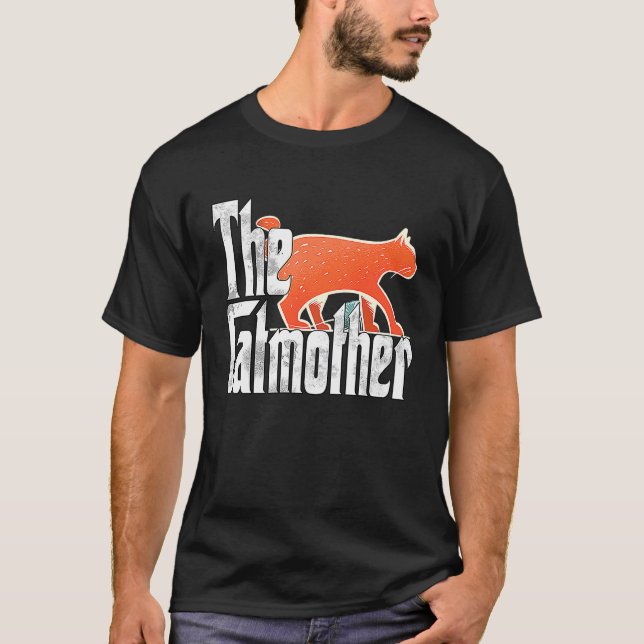 Katzenmutter Katzenmama Katzen Mutter Kitty Mama   T-Shirt (Vorderseite)