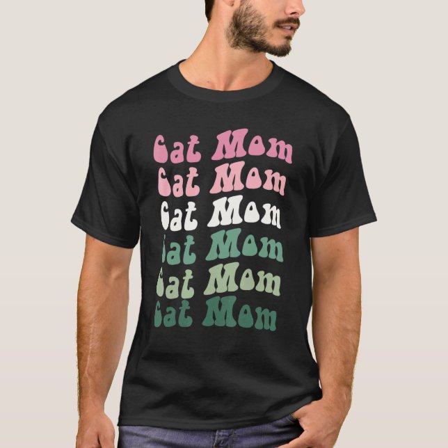 Katzenmutter Katzenmutter Katzenmutter Vintage Kat T-Shirt (Vorderseite)