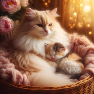 Katzenmutter-Kitten-Uhr – Muttertagsgeschenk Armbanduhr
