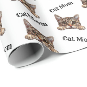 Katzenmutter-Lupe-Foldex-Aquarellmuster Geschenkpapier