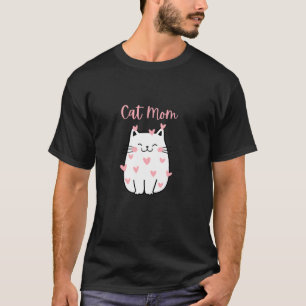 Katzenmutter Lustiges Herz Valentinstag Herz Katze T-Shirt