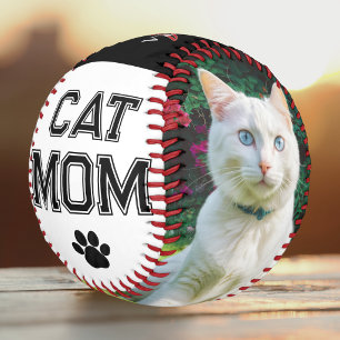 Katzenmutter Muttertag 2 Fotos Monogramm Benutzerd Baseball