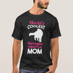 Katzenmutter Norwegische Waldkatze Mutter T-Shirt