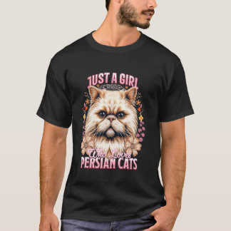 Katzenmutter NUR EIN MÄDCHEN DAS PERSERKATZEN LIEB T-Shirt