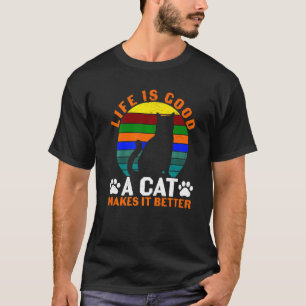 Katzenmutter rettete Tiere Tierrettung Rette Katze T-Shirt