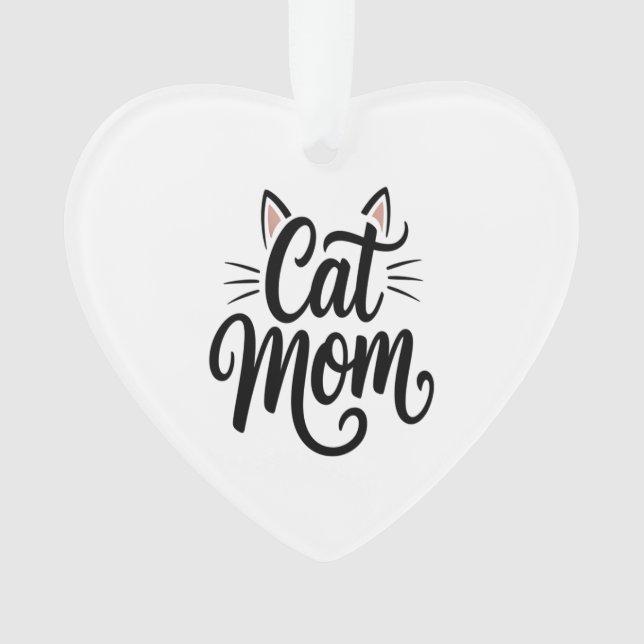 Katzenmutter Schnurrhaare und Ohren Ornament (Vorderseite)