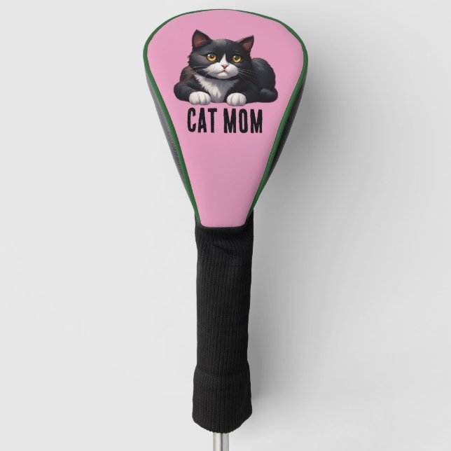KATZENMUTTER SMOKING GOLF SCHLAGHOLZABDECKUNG HEADCOVER (Vorderseite)