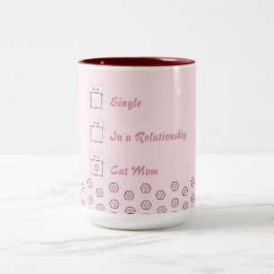 Katzenmutter Süße Katzenpfote Rosa Zweifarbige Tasse