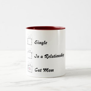 Katzenmutter Süße Katzenpfote Weiß & Rosa Zweifarbige Tasse