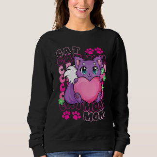Katzenmutter Süße Katzenpfoten Kätzchen Purrfectly Sweatshirt