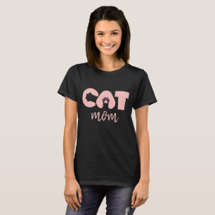 Katzenmutter T-Shirt – Cute pow mit Buchstaben Kat