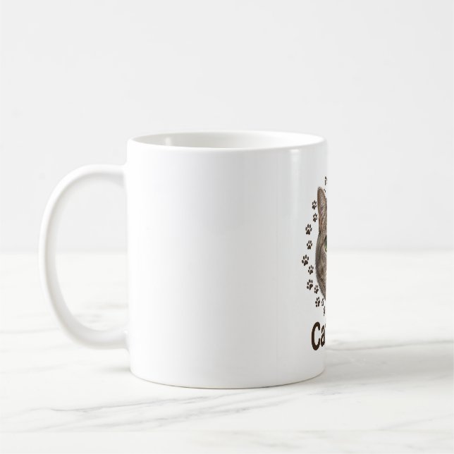 Katzenmutter Tabby Kaffeetasse (Links)