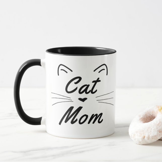 Katzenmutter Tasse (Mit Donut)