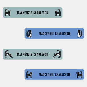 Katzenname Etiketten
