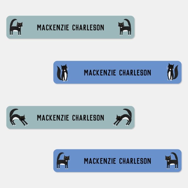 Katzenname Etiketten (Gruppe)