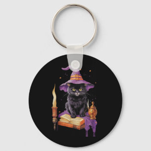 Katzennation Hexe Halloween Schwarze Katze Wicca Schlüsselanhänger