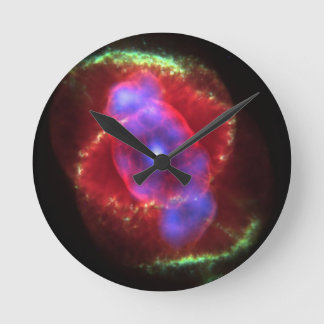 Katzennebel leuchtet runde wanduhr