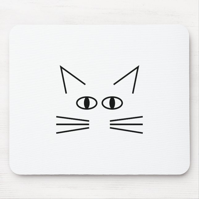 Katzennebelkontur Mousepad (Vorne)