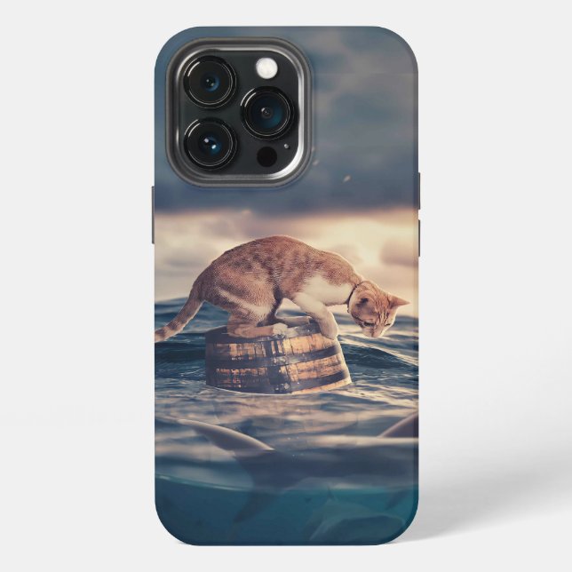 Katzennicker-Traum oder Albtraum iPhone Hülle (Hinten)